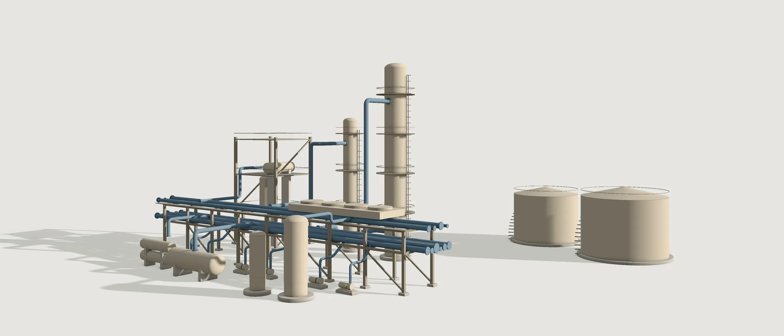 BIM model coloured by discipline